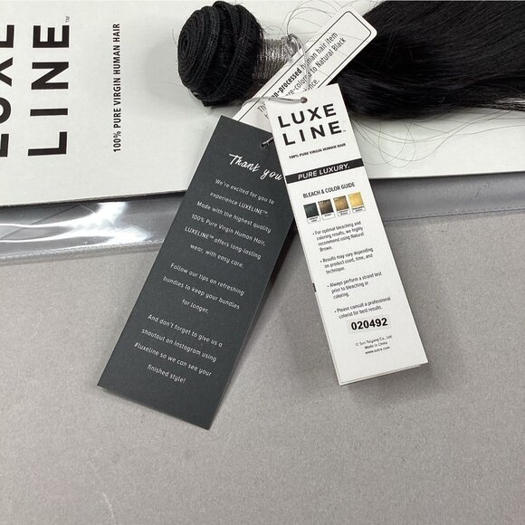 Natural Straight 26” Natural Black 100% Pure Virgin Human Hair Extensions - Picture 5 of 7